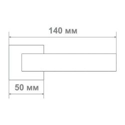 Ручка дверная Leo L3675-30 COFFEE кофе