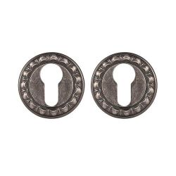 Накладка под цилиндр PUNTO ET MT OS-9 антич.серебро /39619/