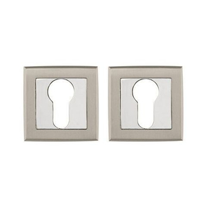 Накладка под цилиндр PUNTO ET QL SN/CP-3 мат.никель/хром /33119/