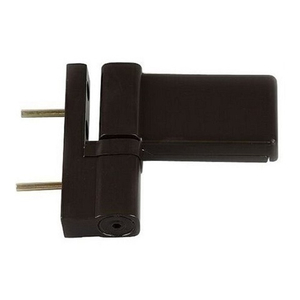 Петля для ПВХ дверей WDP 40710L 120кг аналог DHV, RAL 8019 коричневая (1 шт)