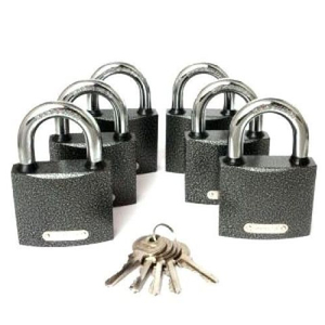 Замки навесные APECS PD-01-63 (6 замков + 5 кл.)