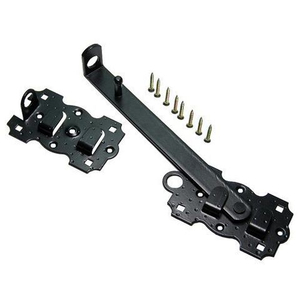 Щеколда большая НОЭЗ ЩБ-250-Лев-S черный матовый