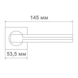 Ручка Медио L09-335 SN/CP никель/хром