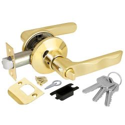 Ручка защелка PUNTO 6024 PB-E (кл./фик.) золото /36823/