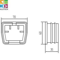 Заглушка для направляющей шины SGN.01.600
