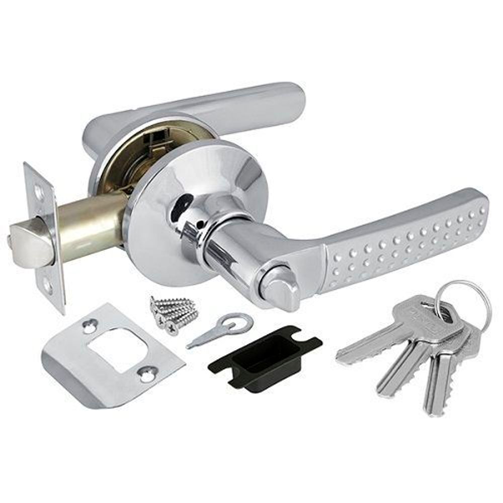 Ручка защелка PUNTO 6026 CP-E (кл./фик.) хром /36857/