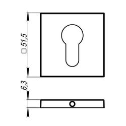 Накладка ARMADILLO CYLINDER ET USS BPVD-77 вороненый никель /39305/