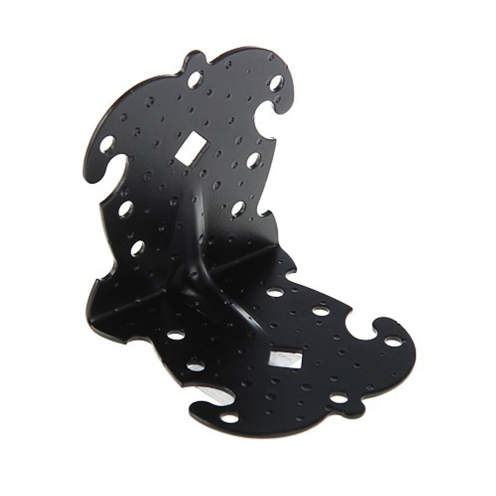 Уголок крепёжный фигурн. НОЭЗ УКФ 105-105-100-У черный матовый