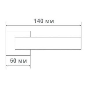 Ручка дверная Leo L3675-30 BLACK NICKEL черный никель