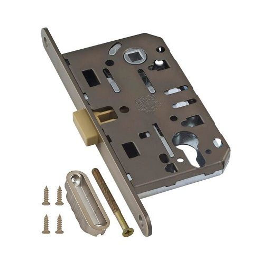 Замок межкомнатный под цилиндр AGB MEDIANA POLARIS B06103.50.12.567 (антич.бронза) /26391/