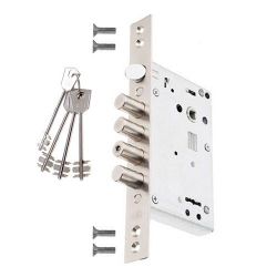 Замок врезной КРИТ-М ЗВ-А22-Хп 4кл. хром