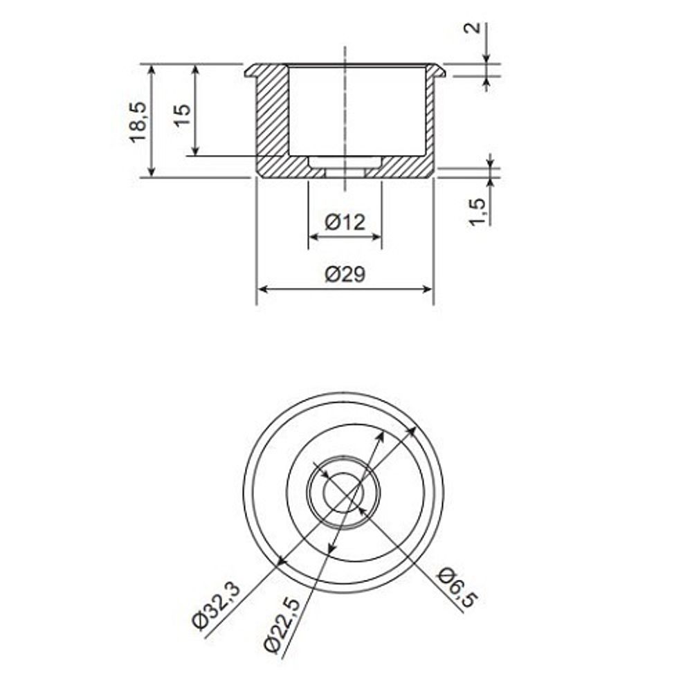 Эксцентрик APECS AE-01-29/23-A-M
