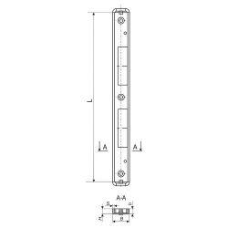Ответная планка к ГАРДИАН (регулируемая правая) PROFI 11.535 /34823/
