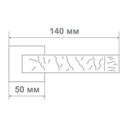 Ручка дверная Leo L3672-30 ANTIQUE SILVER антич.серебро