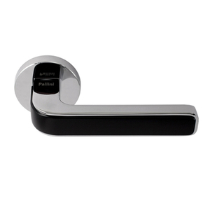 Ручка дверная PALLINI "Лондон" PAL-Z12 PC/MatBlack (полированный хром/черный)