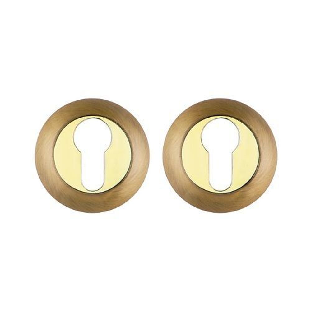 Накладка под цилиндр FUARO ET RM AB/GP-7 бронза/золото /23711/