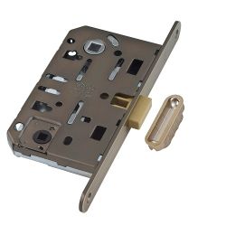 Замок межкомнатный AGB WC MEDIANA POLARIS B06102.50.12.640 (ант.бр) (скин) /60147/