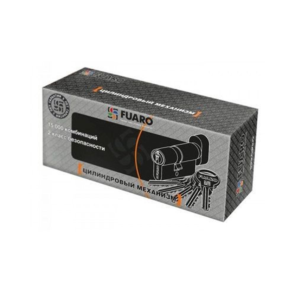 Цилиндровый механизм с вертушкой FUARO R302/70 (30+10+30) CP хром 5кл. /27785/
