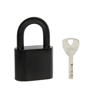 Замок навесной FUARO PL-15-40 Black диск. 4 кл. БЛИСТЕР /42277/