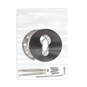 Накладка под цилиндр FUARO ESC-486 RLR BL-24 черный /47901/ (1 шт)