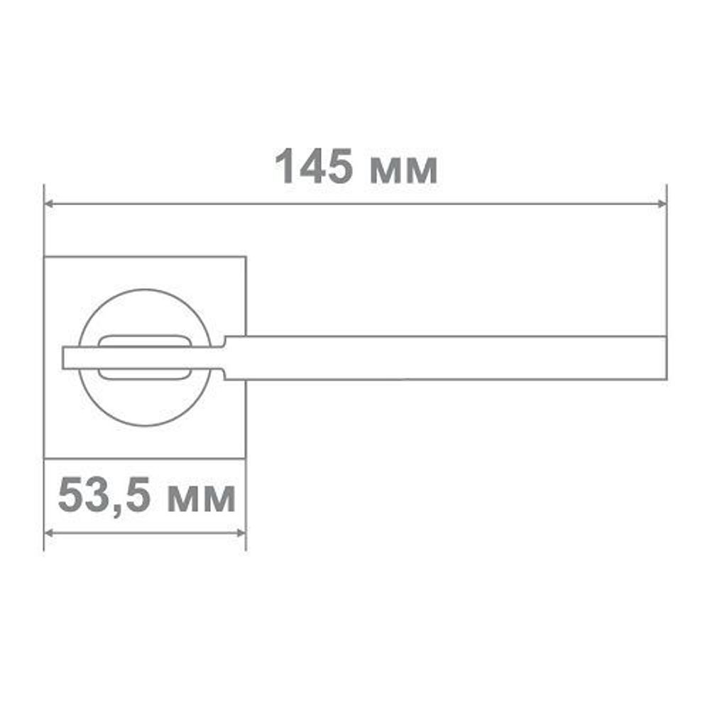 Ручка Медио M5123-88 BN/CP черный/хром