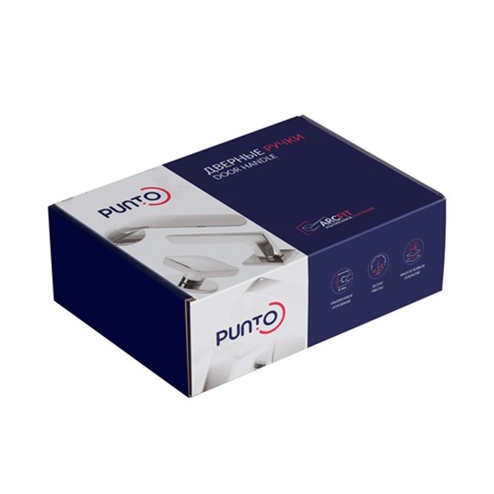 Ручка раздельная PUNTO TERRA  ARC.Q52 SSC-16 сатин.хром /62043/