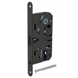 Замок межкомнатный под цилиндр AGB MEDIANA POLARIS B06103.50.93.567 (черный) /40297/