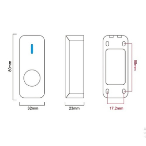 Кнопка выхода TS-NoTouch белый