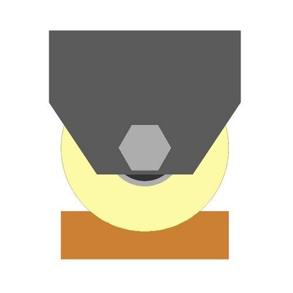 Ролик капролон d-70 под трубу на пластинах