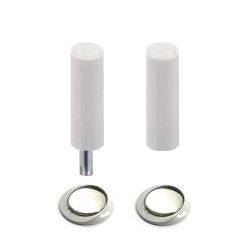 Упор дверной скрытый магнитный FeROOM RAL 9006 (серый)