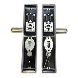 Ручка на китайскую дверь LEKSA 608A-5 хром (универсальная)