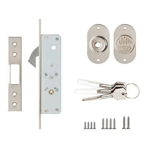 Замок врезной KALE KILIT 201 F (20мм) никель 3кл. /8061/