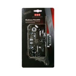 Замок межкомнатный под цилиндр AGB MEDIANA POLARIS B06103.50.06.567 (хром) /25601/