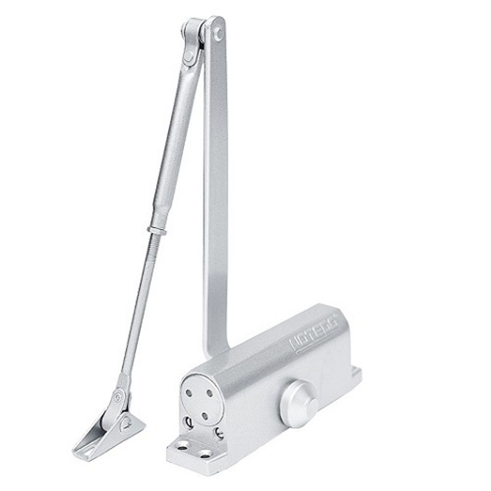Доводчик дверной NOTEDO DC-090 silver серебро (60-130 кг)