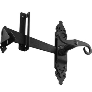 Щеколда калитки поворотная НОЭЗ Арт53-S черный матовый 4мм