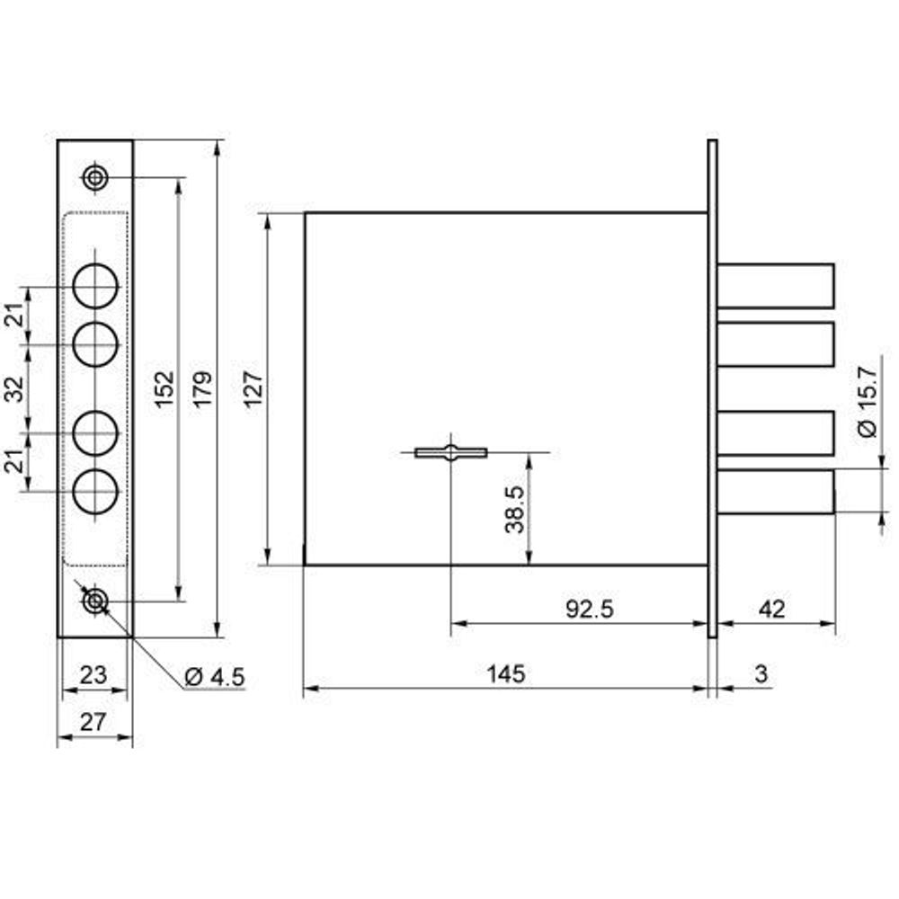 Замок врезной BORDER 82100 ЗВ8-8К/15-НШ-002