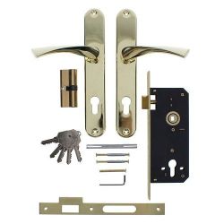 Замок врезной FUARO SET F9011 GP золото /30633/