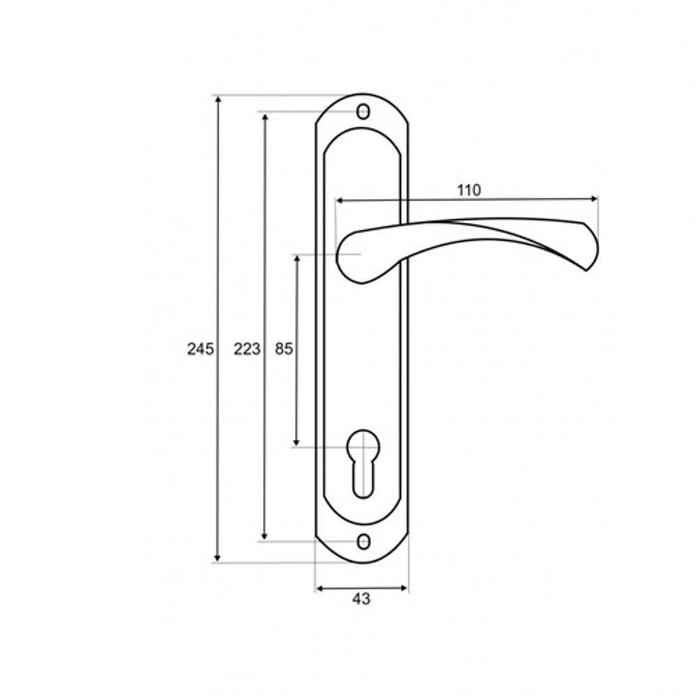 Ручки на планке VETTORE 85.323 SN мат.никель
