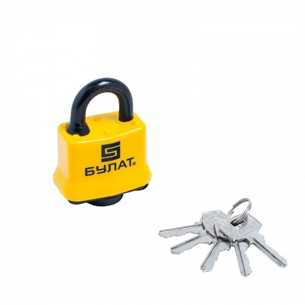 Замок навесной БУЛАТ ВС 0340 всепогодный 5кл. d8mm