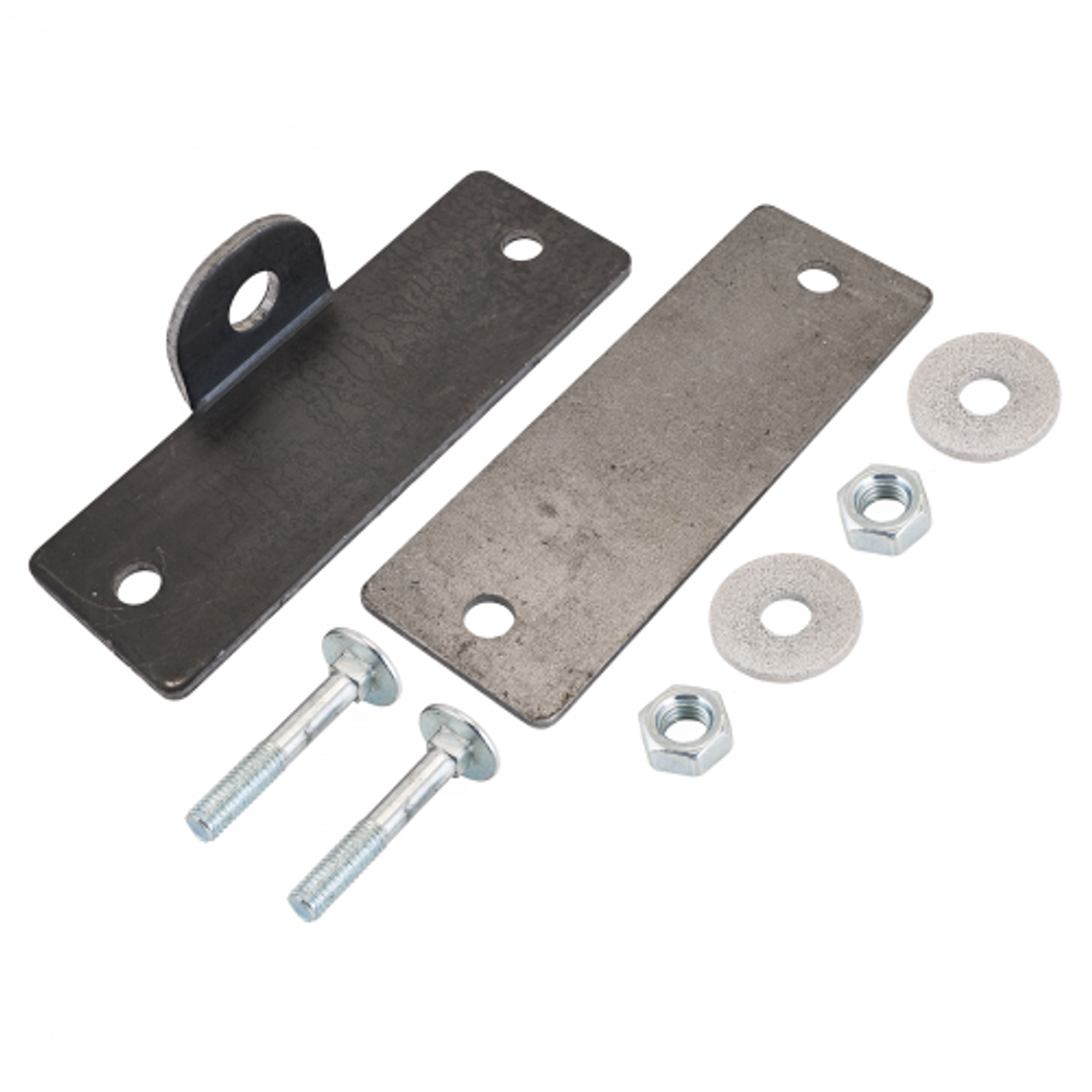 Проушина усиленная ДОМАРТ 50*150 планка крепежная (толщ. 4мм) (черный)