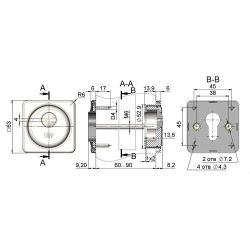 Броненакладка КРИТ-М БнЦ-К26/12 Хп хром