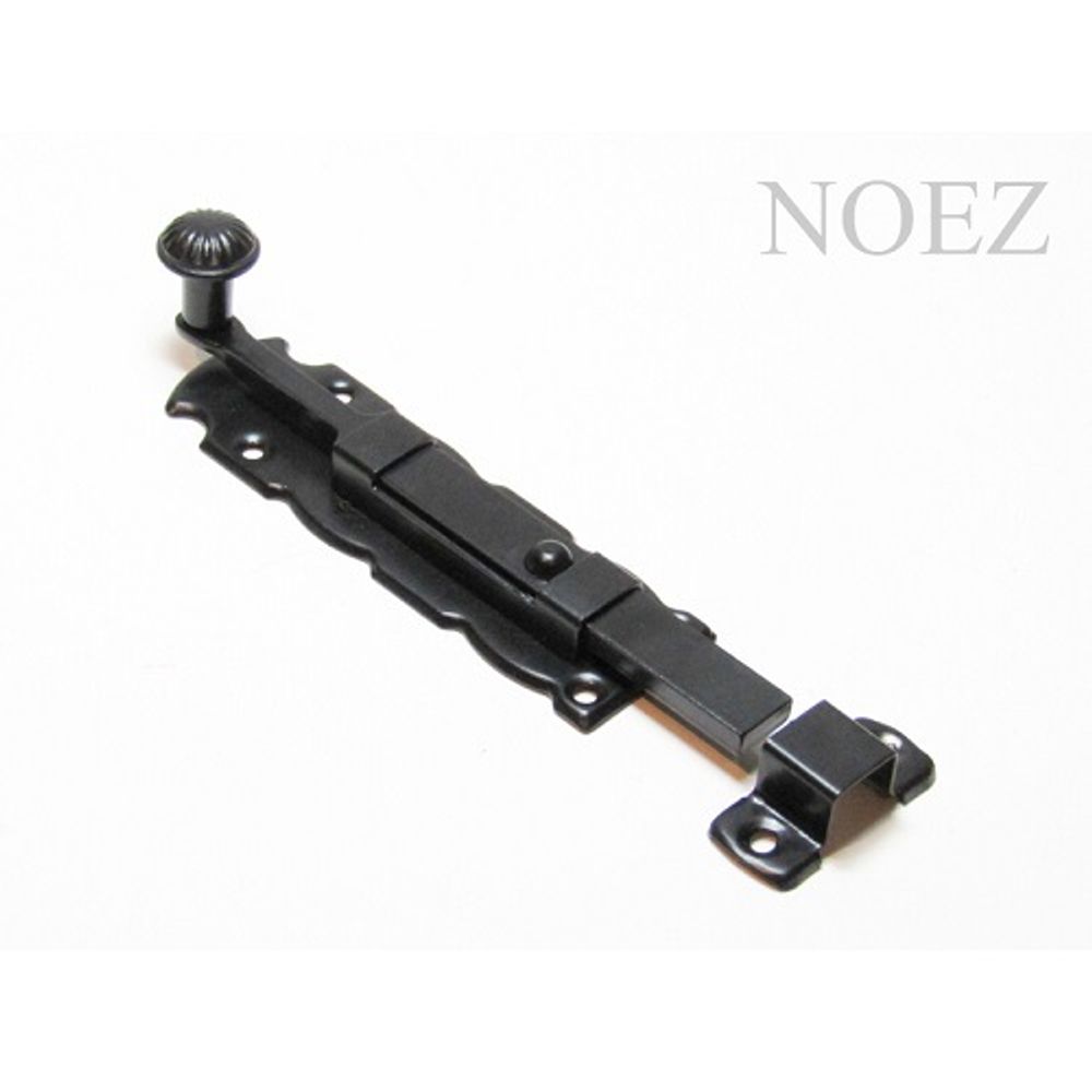 Задвижка дверная НОЭЗ Декор ЗД-150-SL черный матовый