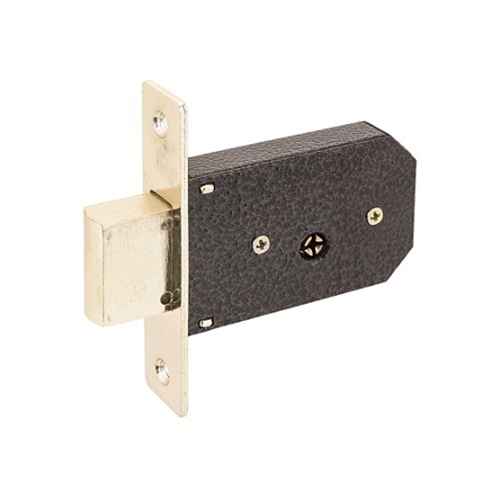 Замок врезной АЛЛЮР 90 крест.ключ латунь