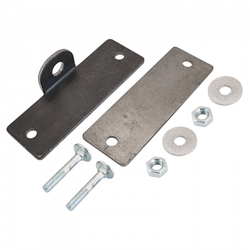 Проушина усиленная ДОМАРТ 50*150 планка крепежная (толщ. 4мм) (черный)