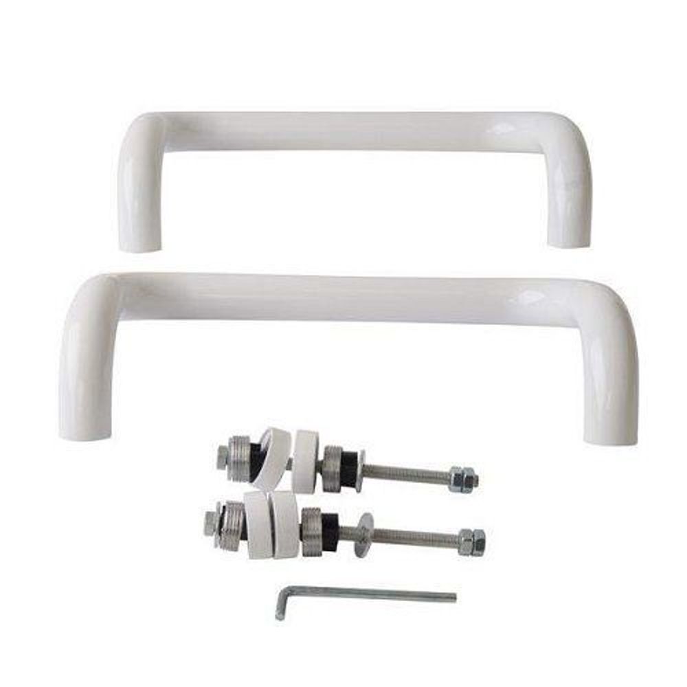 Ручка дверная ELEMENTIS изогнут. 300 мм, белая