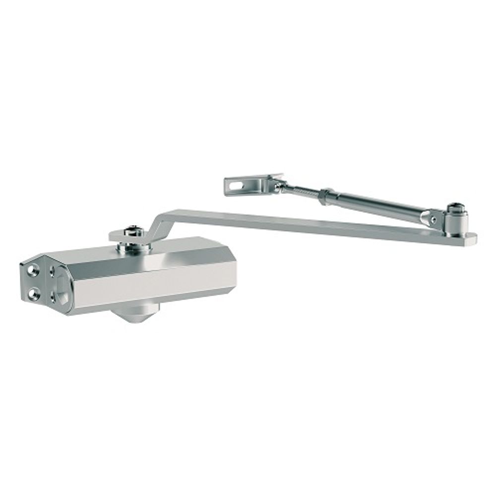 Доводчик дверной AJAX DCTR50-100 DA AL алюминий /58823/