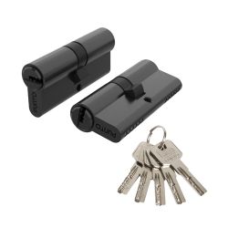 Цилиндровый механизм PUNTO Z300/90 mm (30+10+50) BL черный 5 кл. /63915/