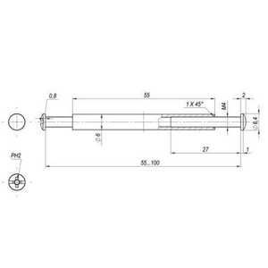 Стяжка ARMADILLO М4х55 GP (1 шт) /18461/