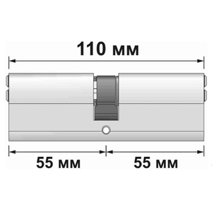 Цилиндровый механизм VANTAGE Z110 (55x55) CP хром 5кл.