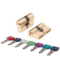 Цилиндровый механизм PUNTO MaxPro7000/52 mm (21+10+21) SSG сатин.золото 7кл. /61855/